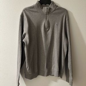 Vineyard vines, quarters zip gray